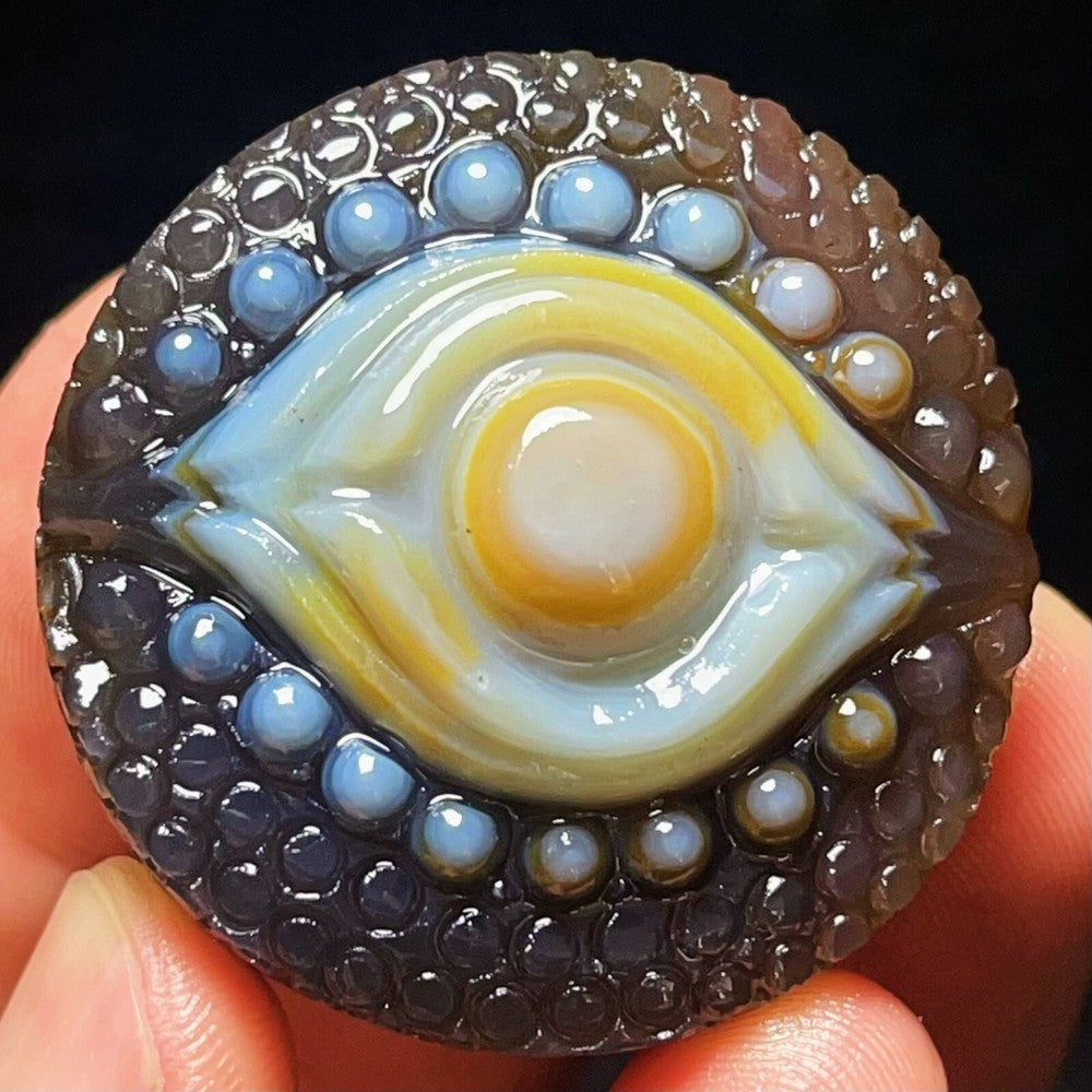 Natural Gobi Agate Eyes Agate Crystal Stone Madagascar