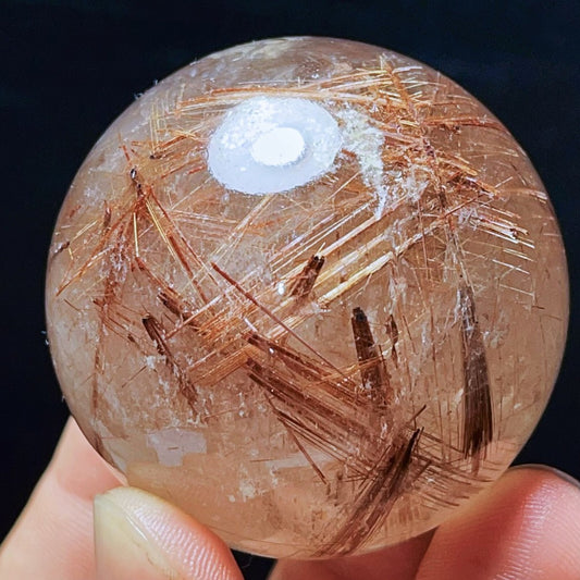 186G Natural Beautiful Golden Hair Rutilated Quartz Crystal Healing