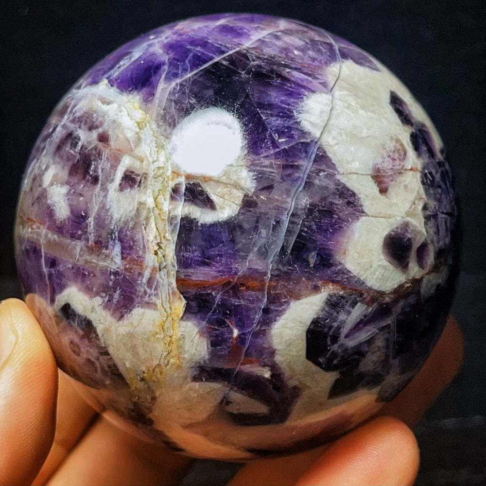 602G Natural Polished Dream Amethyst Sphere Crystal Ball Healing