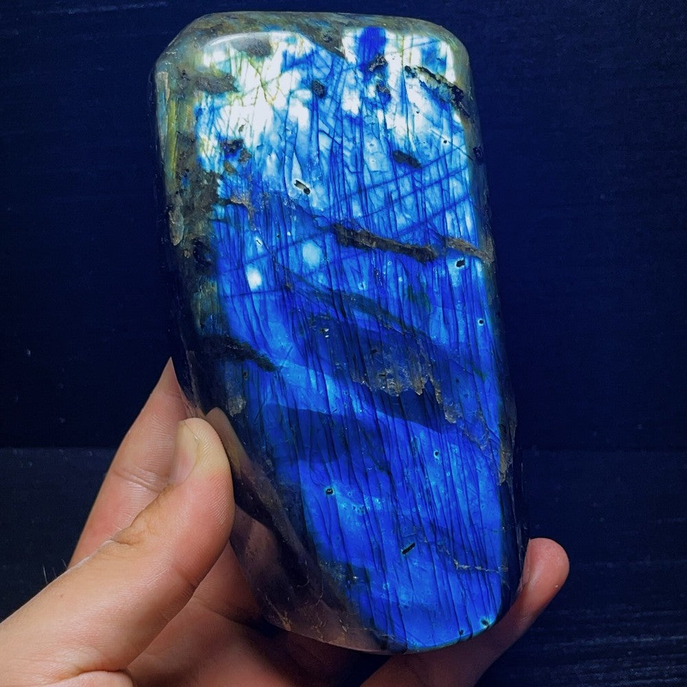 1279G Natural Polished Blue Labradorite Crystal Healing