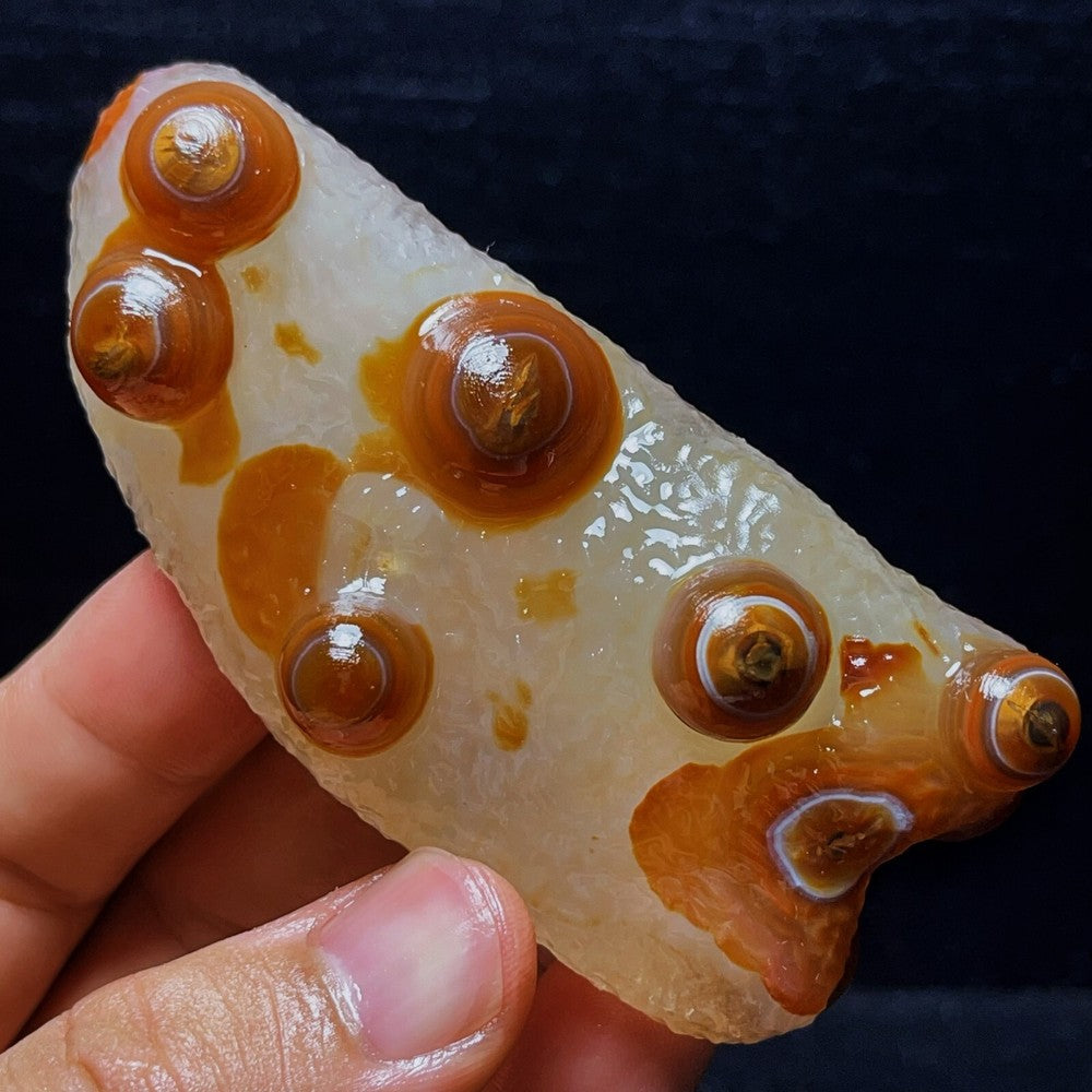 Natural Gobi Agate Eyes Agate Crystal Stone Healing