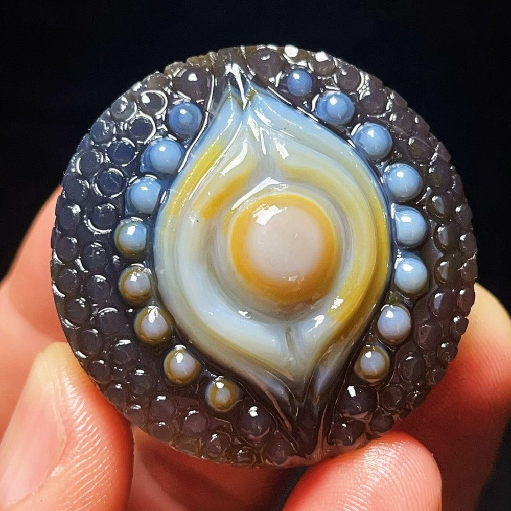 Natural Gobi Agate Eyes Agate Crystal Stone Madagascar