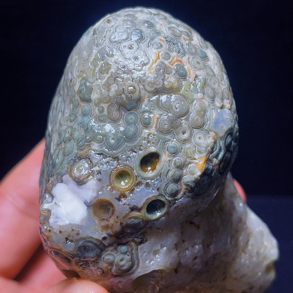 582G Natural Gobi Agate Eyes Agate Crystal Stone Healing