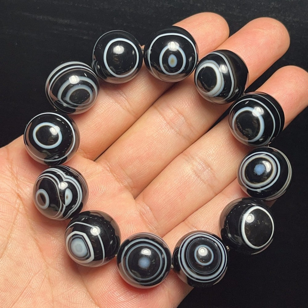 Natural Gobi Agate Eyes Agate Bracelet Crystal Stone Healing