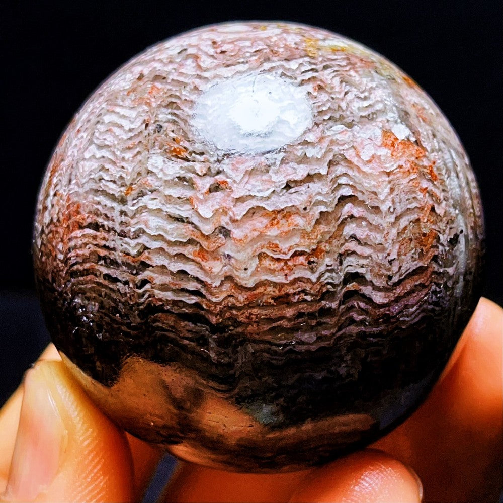 163G Natural Polished Thousand Layerghose Phantom Crystal ball Healing
