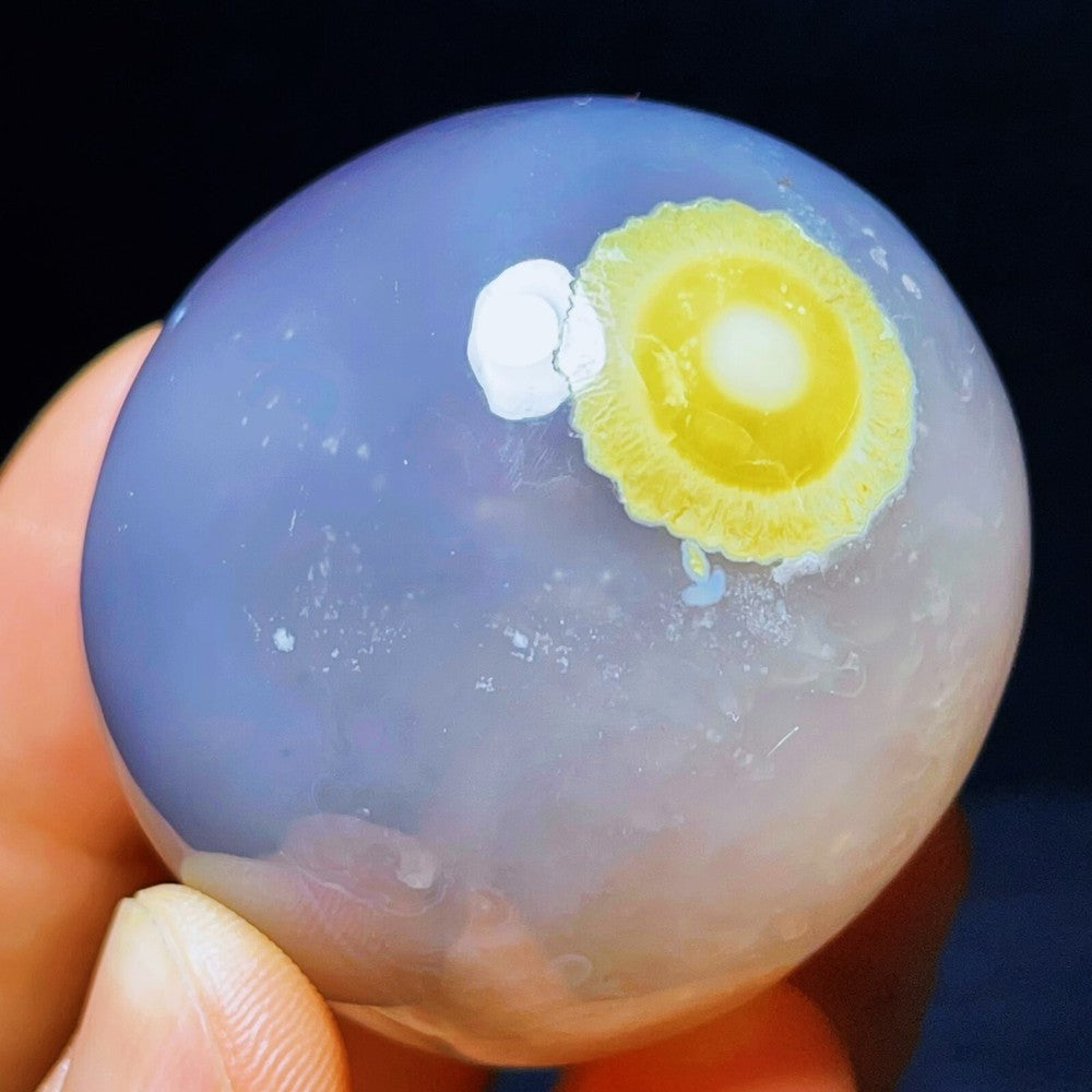 125G Natural Inner Mongolia Gobi Agate Eyes Agate Crystal Stone