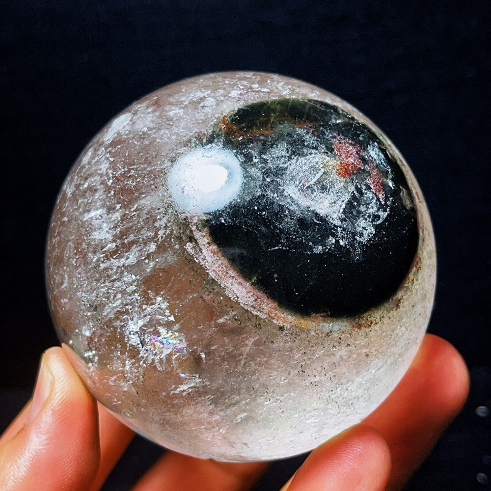 586G Natural Phantom Quartz Garden Quartz Eyes Crystal Stone Healing