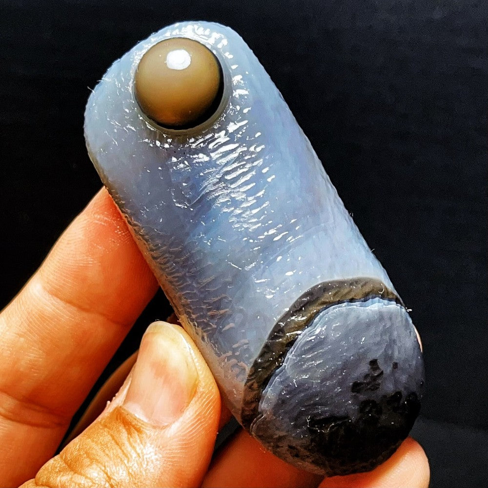 111G Natural Gobi Agate Eyes Agate Crystal Stone Madagascar