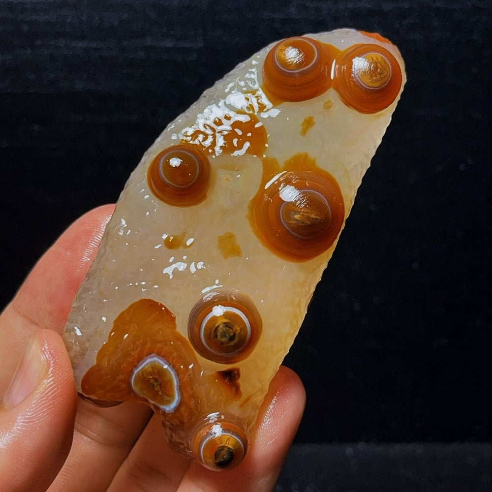 Natural Gobi Agate Eyes Agate Crystal Stone Healing