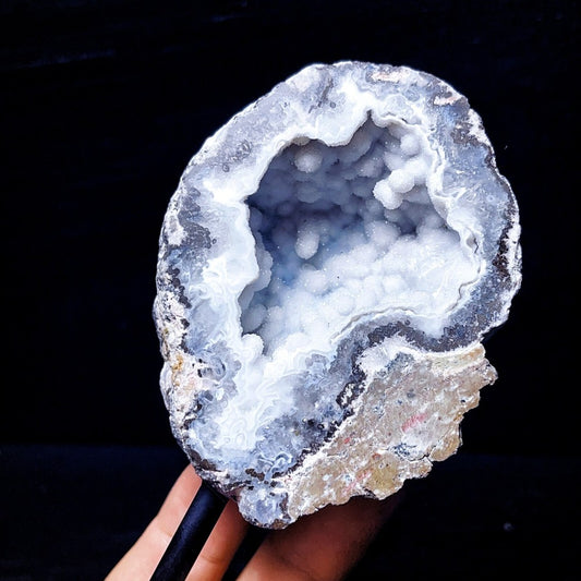 351G China Natural Inner Mongolia Gobi Eye Agate Geode Collection