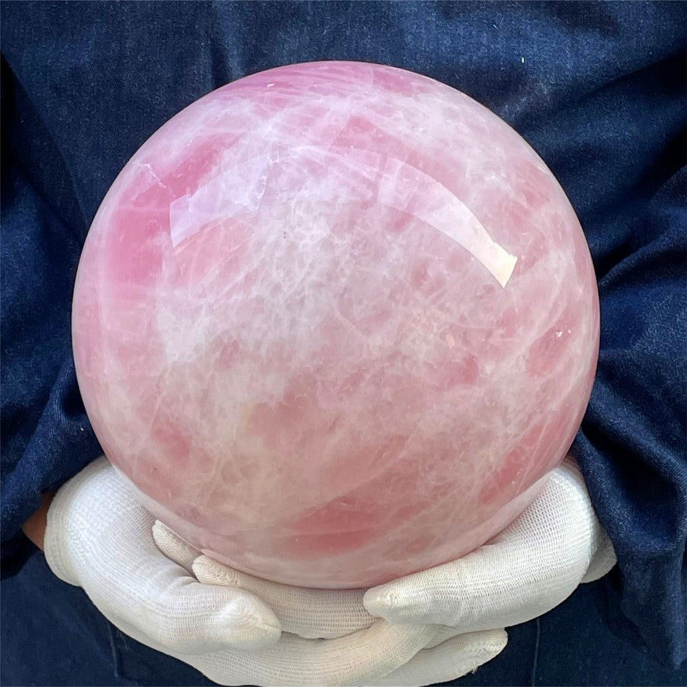 19.67LB Natural ROSE crystal Crystal Sphere Quartz Healing CARE