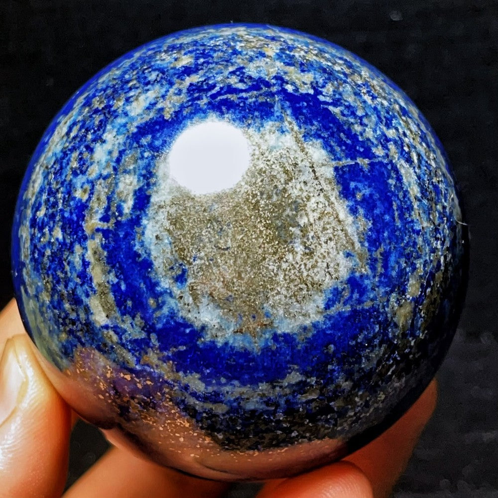 518G Natural Lapis lazuli ball Sphere Crystal Stone Healing