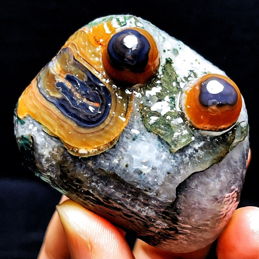 Natural Gobi Agate Eyes Agate Crystal Stone Madagascar