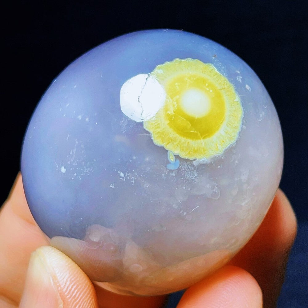 125G Natural Inner Mongolia Gobi Agate Eyes Agate Crystal Stone