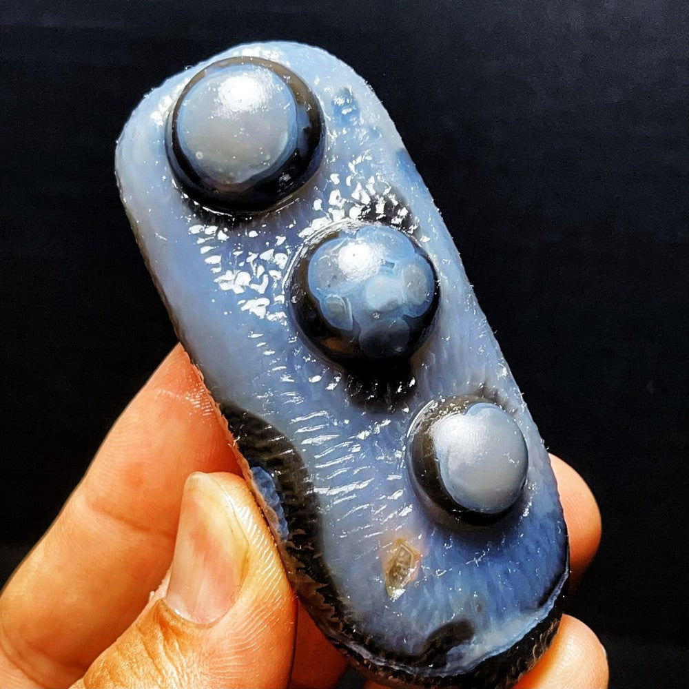 111G Natural Gobi Agate Eyes Agate Crystal Stone Madagascar