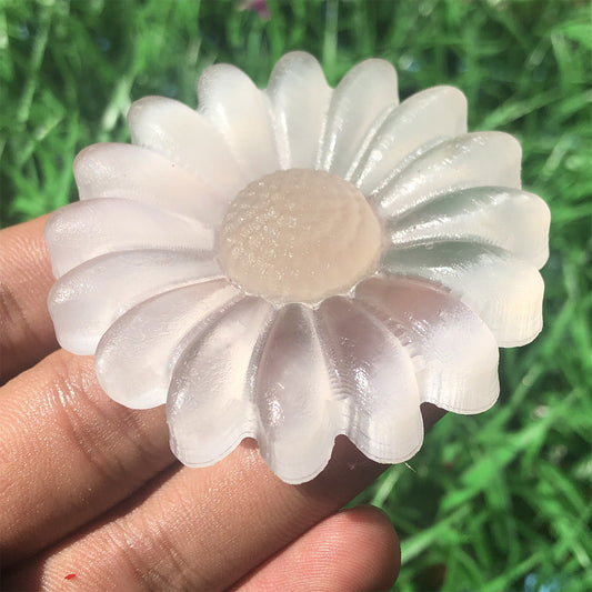Natural Selenite Quartz Carved Flower Crystal healing Gem Gif Random 1PC