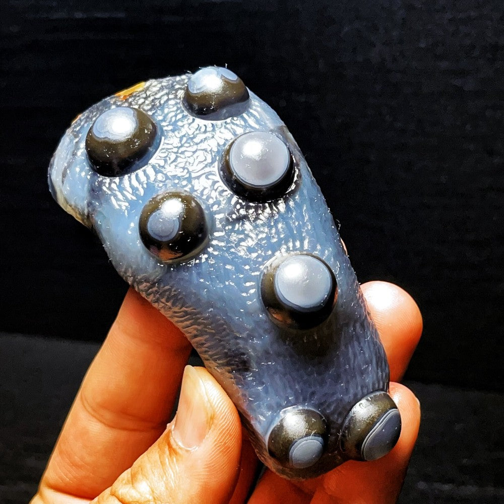 Agate Gobi naturelle, pierre de cristal d'agate aux yeux de Madagascar 