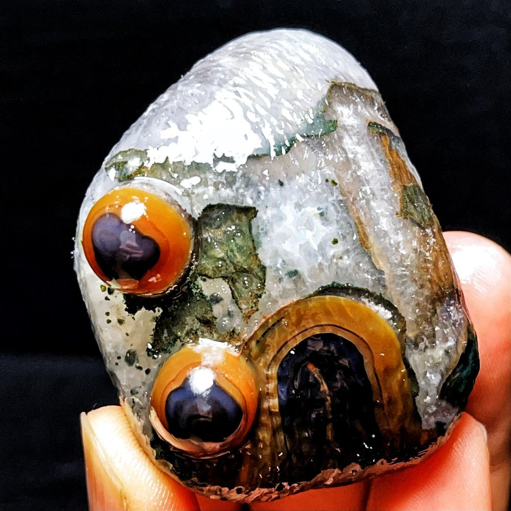 Natural Gobi Agate Eyes Agate Crystal Stone Madagascar