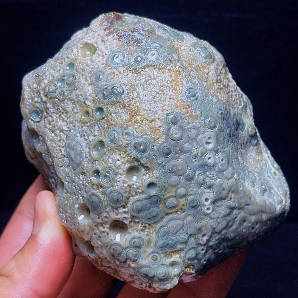 582G Natural Gobi Agate Eyes Agate Crystal Stone Healing