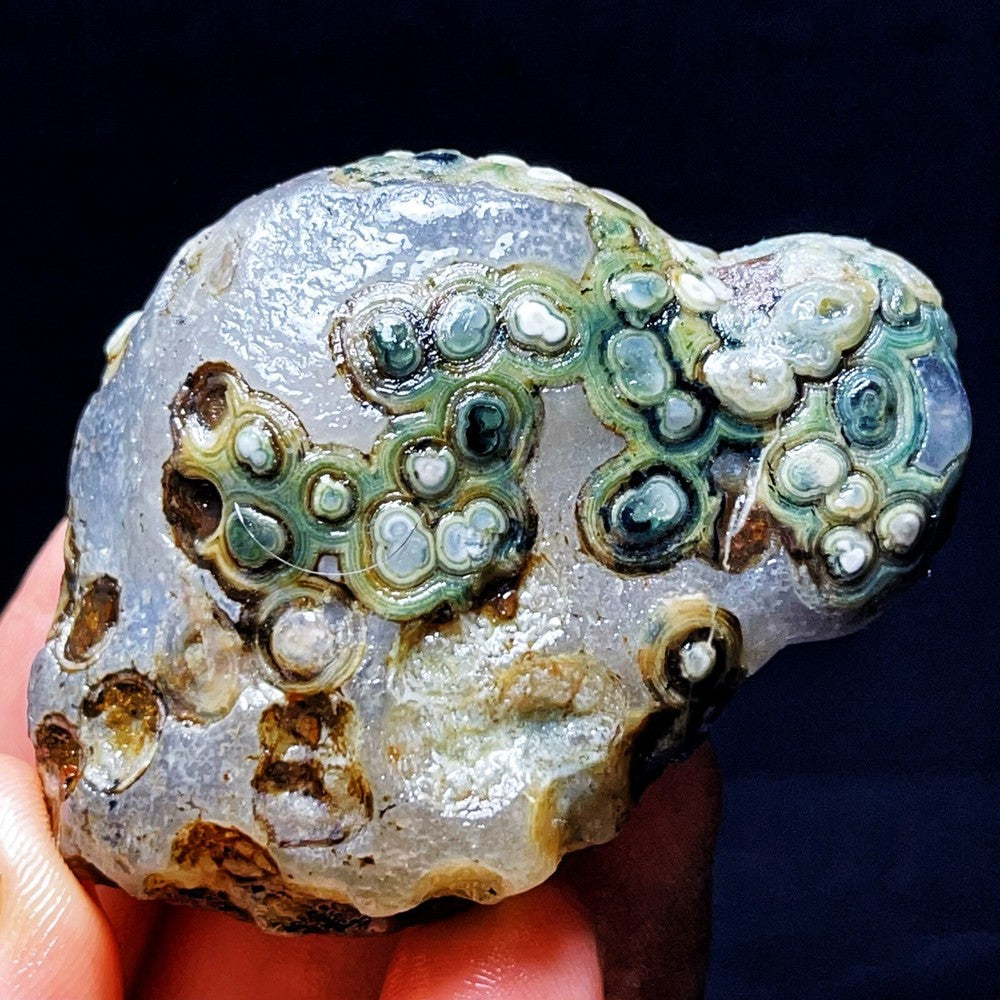 100G Natural Gobi Agate Eyes Agate Crystal Stone Healing Madagascar