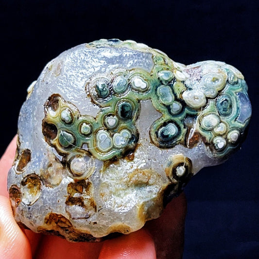 100G Natural Gobi Agate Eyes Agate Crystal Stone Healing Madagascar