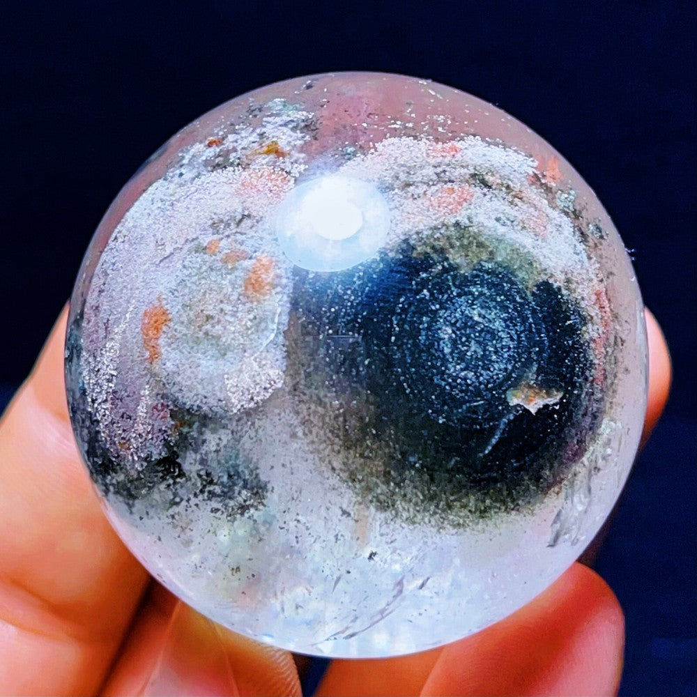 Agate de Gobi naturelle 171 g, pierre de cristal d'agate, quartz fantôme/jardin 