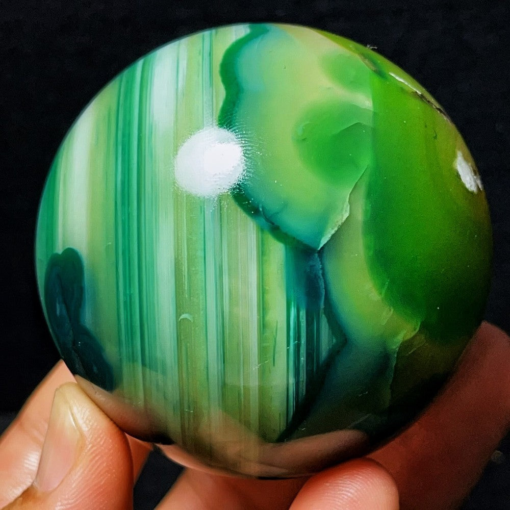 Rare 397G Natural Gobi Agate Eyes Agate Crystal Stone Healing Madagascar