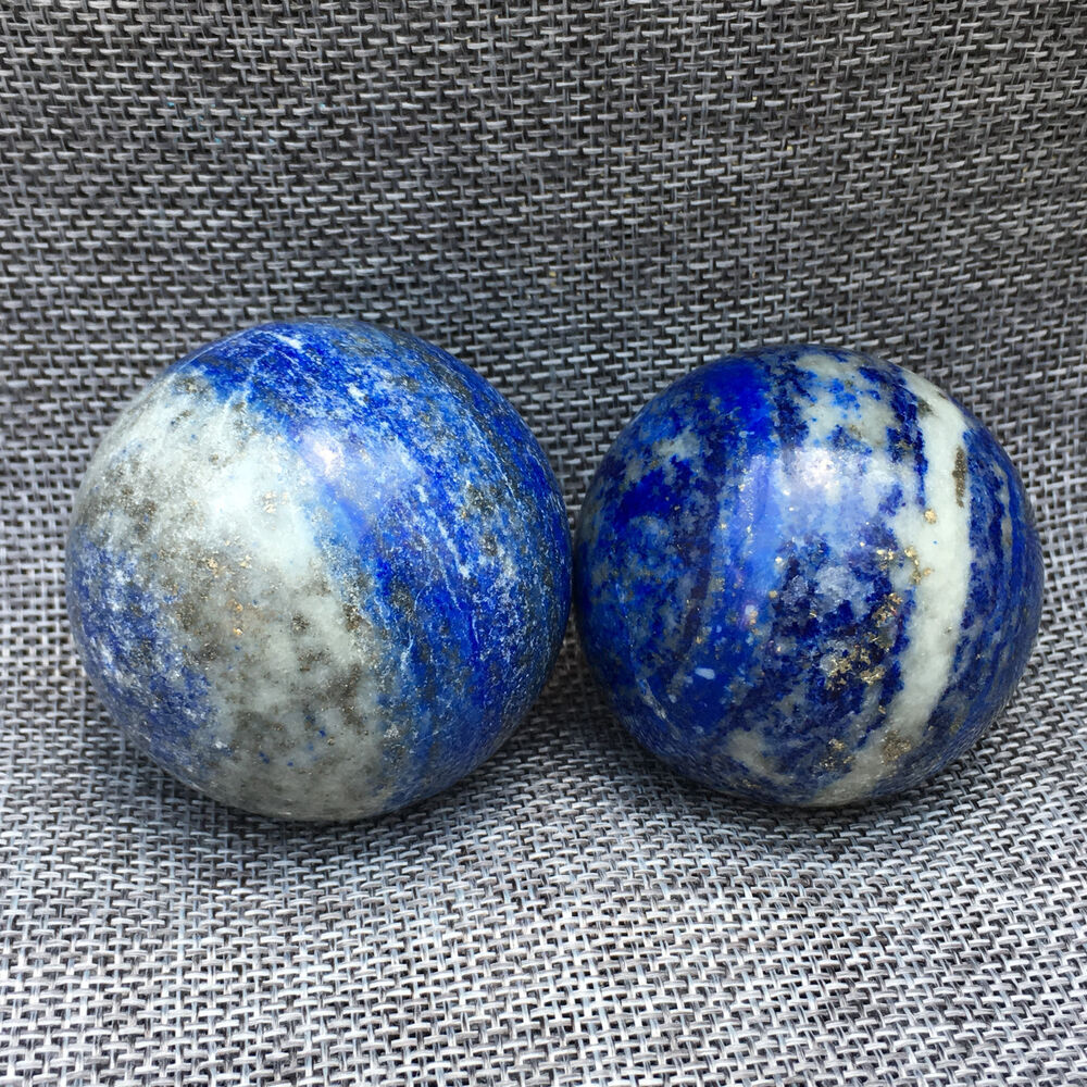 Natural Lapis lazuli Sphere quartz crystal ball rock Healing 45mm+ 1pc