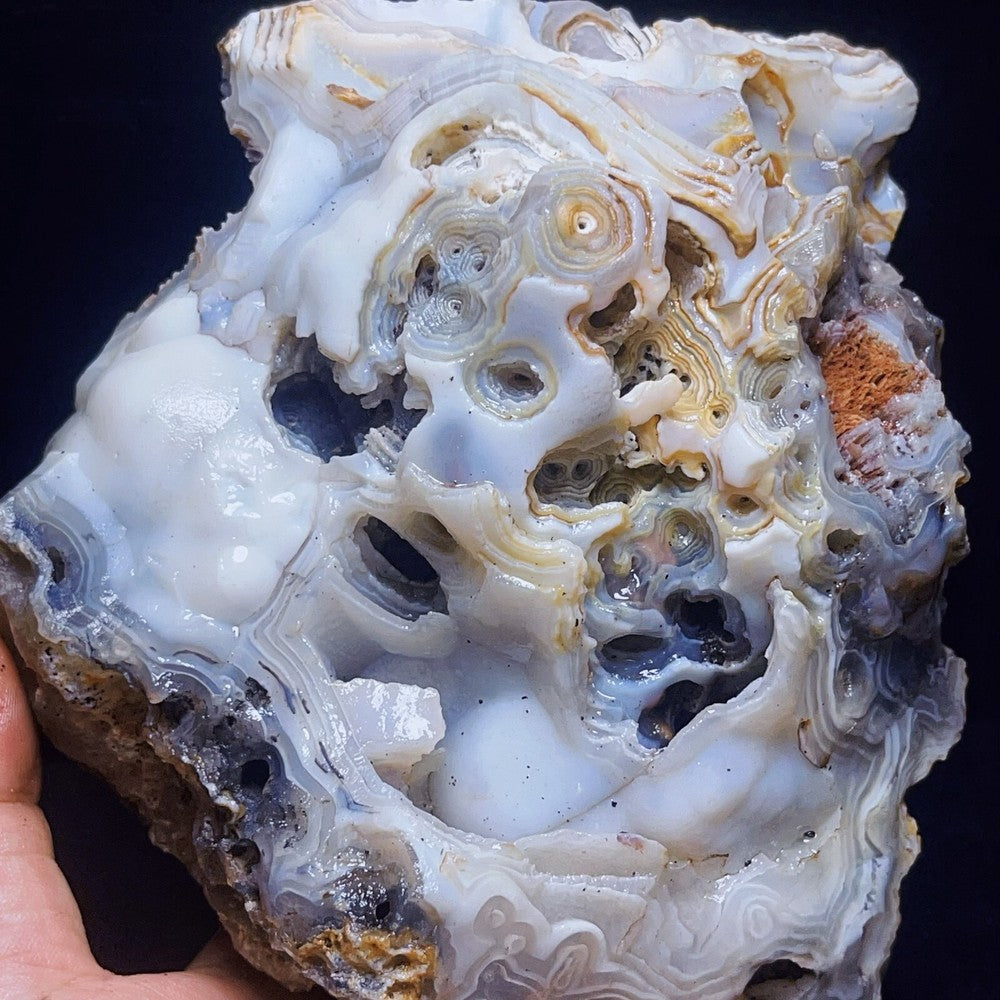 1483G Natural Gobi Agate Eyes Agate Crystal Stone Healing