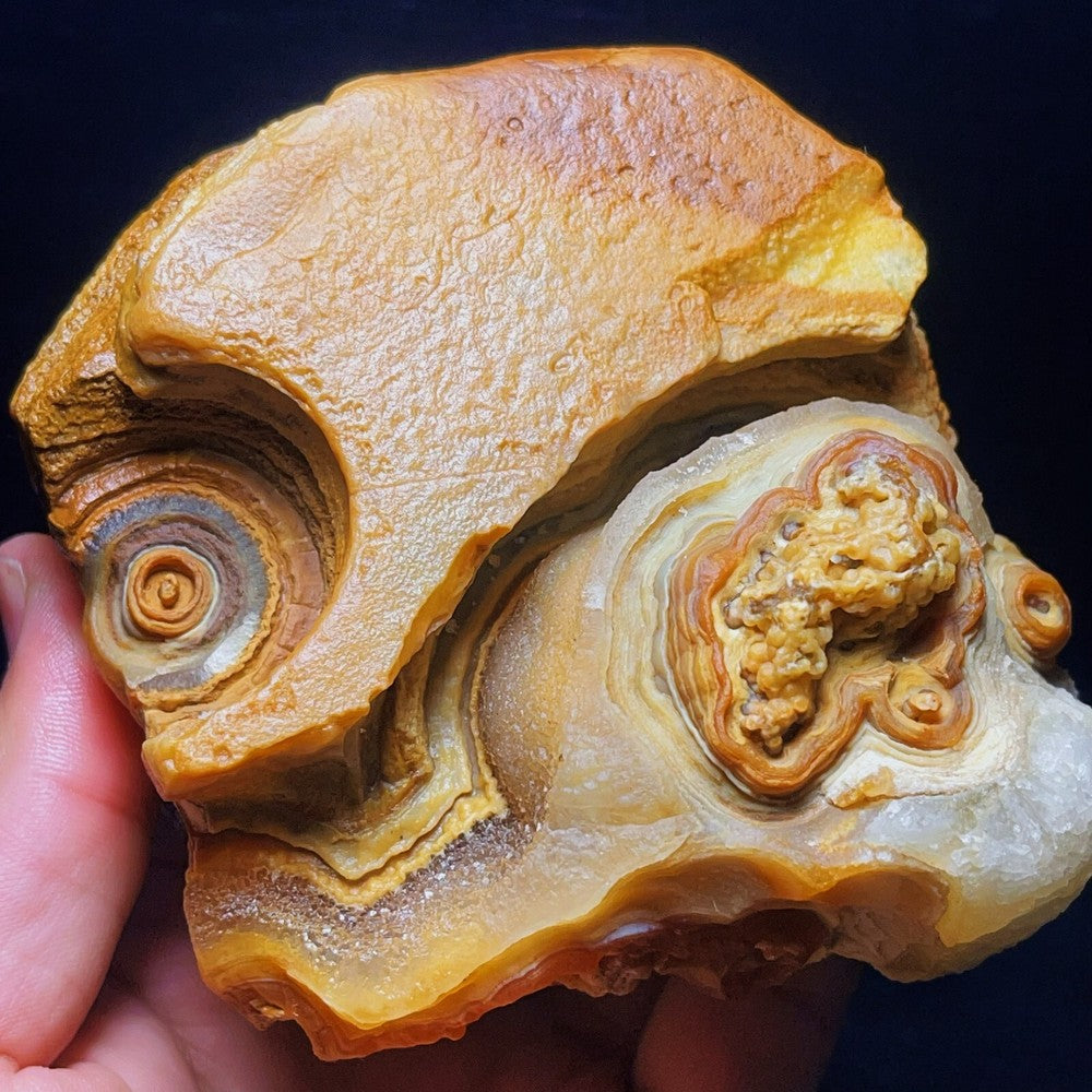 1051G Natural Gobi Agate Eyes Agate Crystal Stone Madagascar