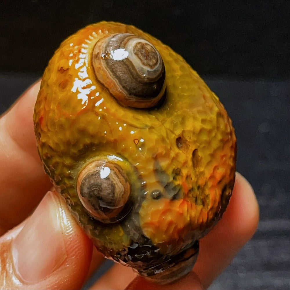 Natural Gobi Agate Eyes Agate Crystal Stone Healing