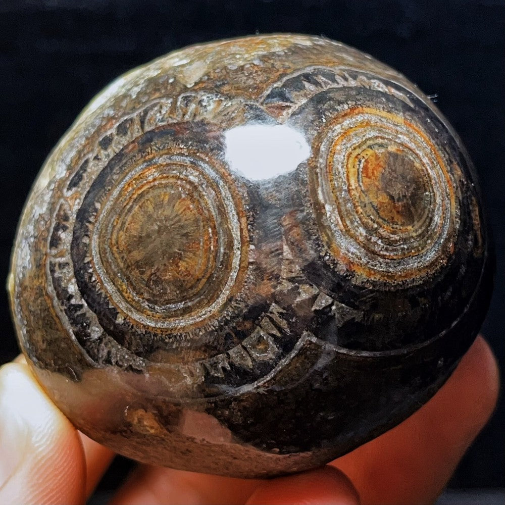 Agate Gobi naturelle 303 g, pierre de cristal d'agate pour les yeux, guérison 