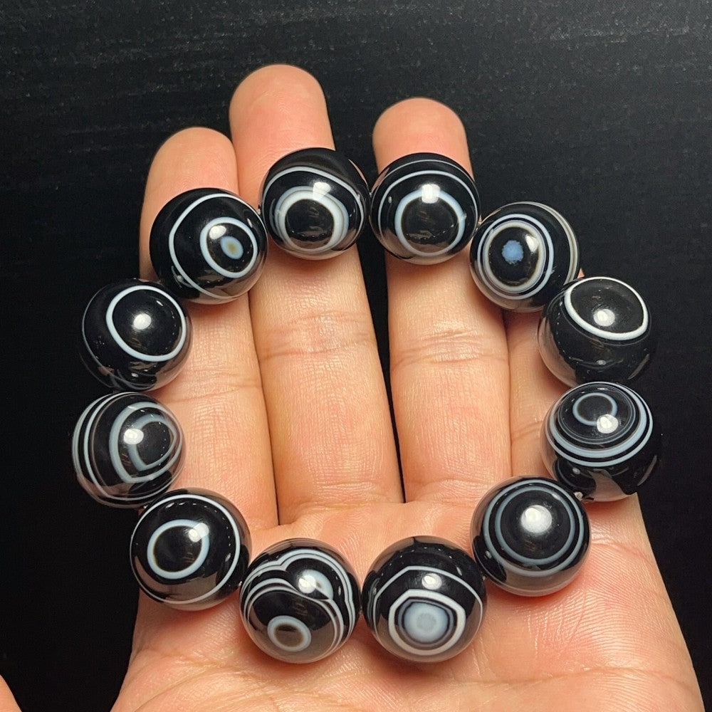Natural Gobi Agate Eyes Agate Bracelet Crystal Stone Healing