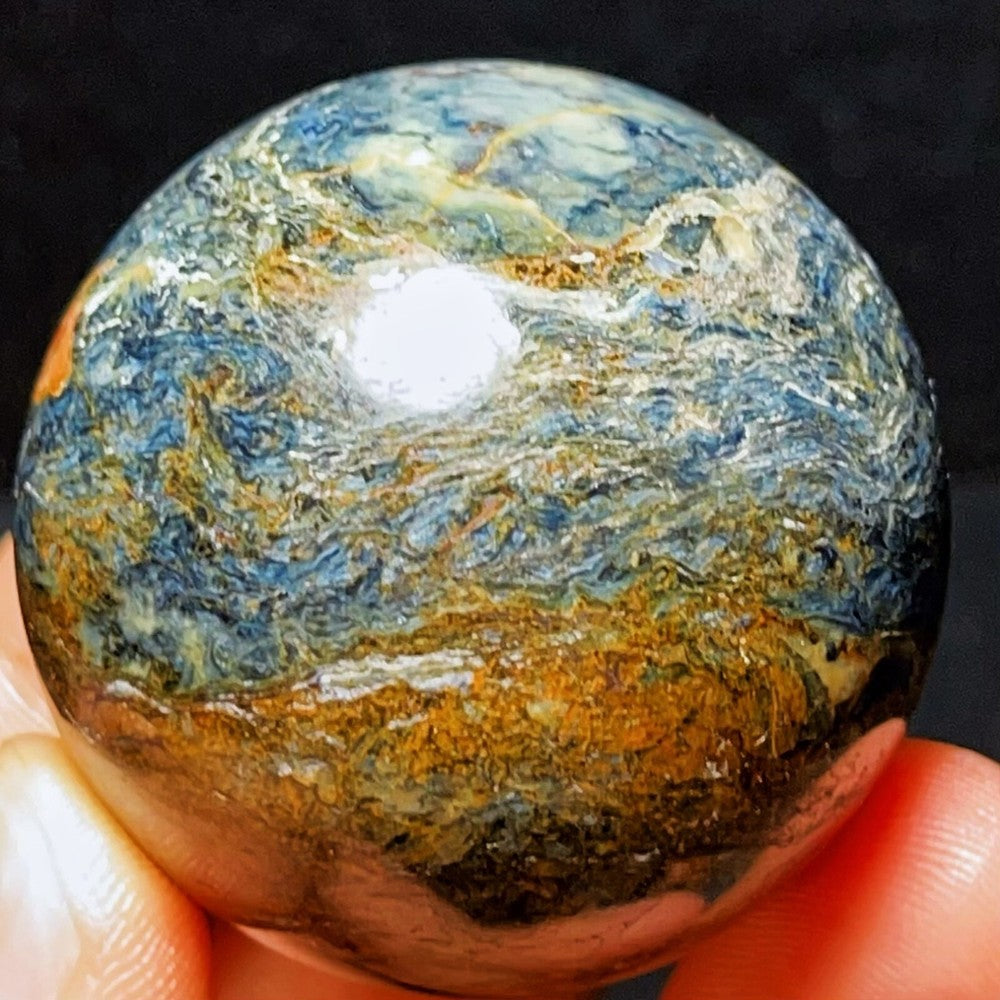 120G Natural Namibia Pietersite Gemstone Sphere/Ball Healing