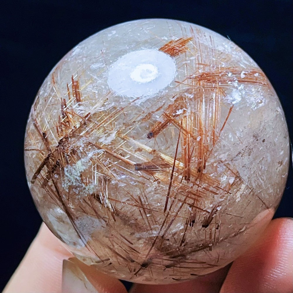 186G Natural Beautiful Golden Hair Rutilated Quartz Crystal Healing