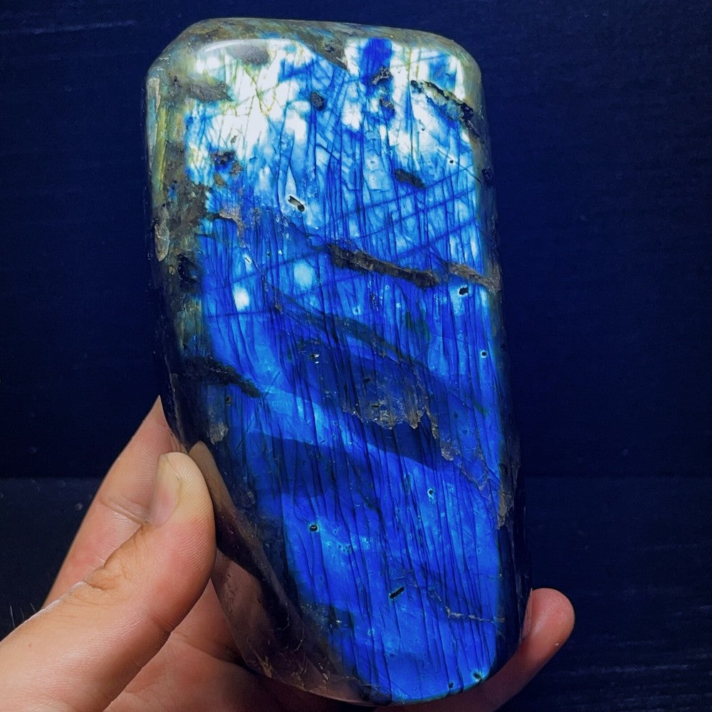 1279G Natural Polished Blue Labradorite Crystal Healing