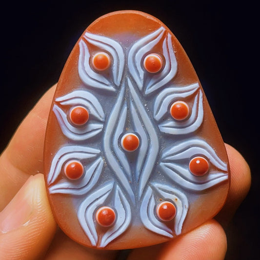 Natural Gobi Agate Eyes Agate Crystal Stone Healing