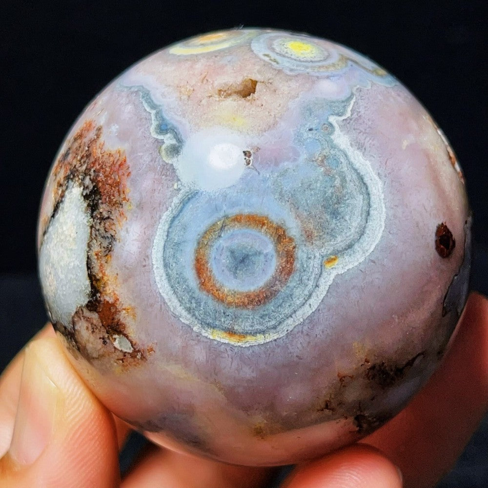Gobi Agate Eyes Agate Sphere Ball Crystal Stone Madagascar