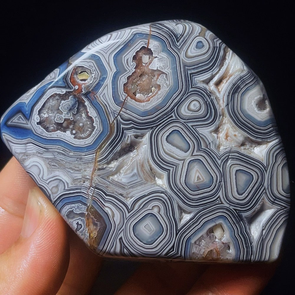 Natural Polished Mexican agate Crystal Healing