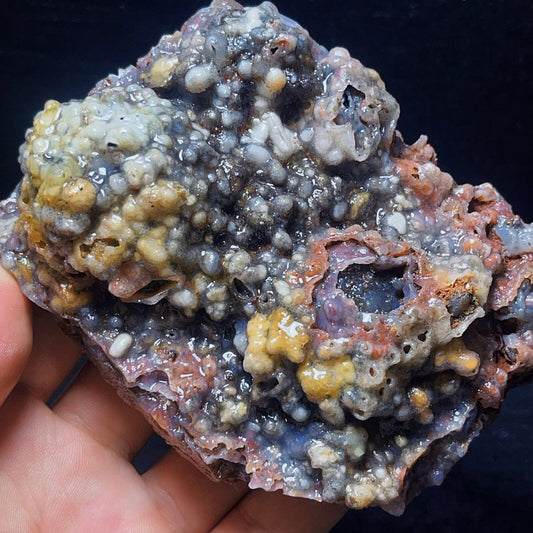 428G Natural Gobi Agate Eyes Agate Crystal Stone Healing