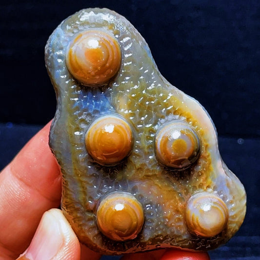 Natural Gobi Agate Eyes Agate Crystal Stone Madagascar
