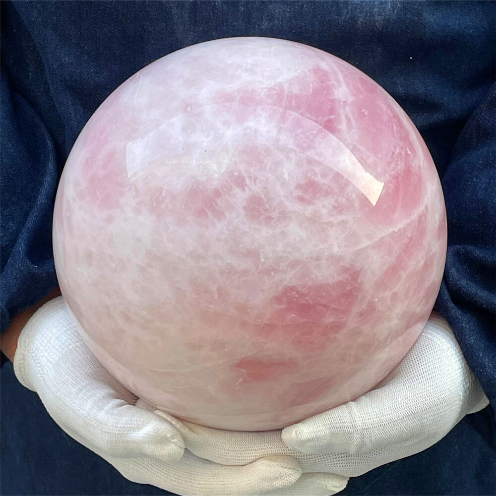 19.67LB Natural ROSE crystal Crystal Sphere Quartz Healing CARE