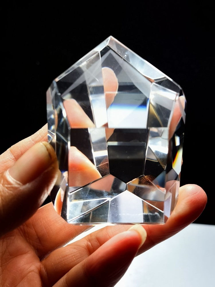 Tibetan High Altitude Clear Phantom 6 Side Crystal Quartz Point 2.16 in Energy