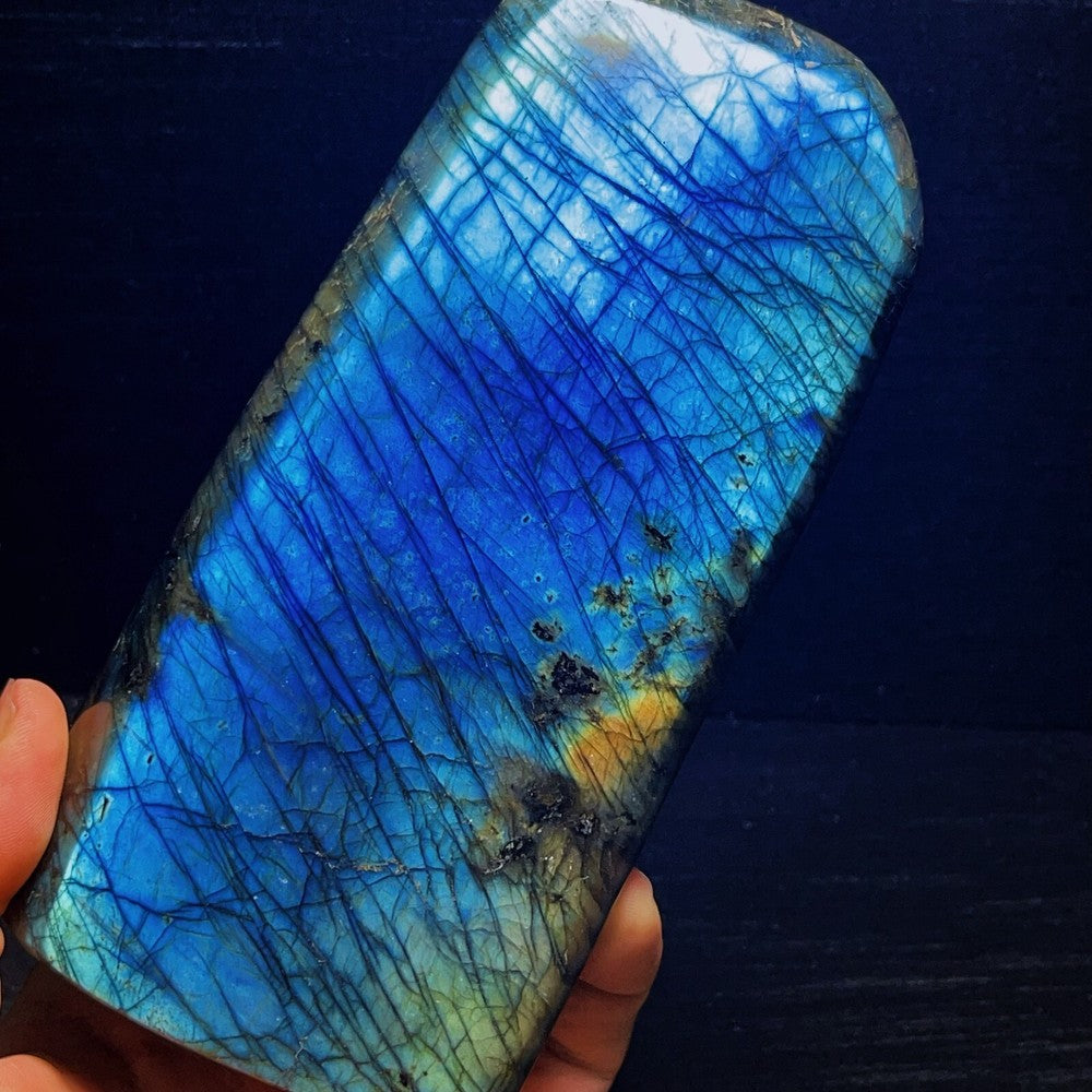 1639G Natural Polished labradorite Crystal Healing