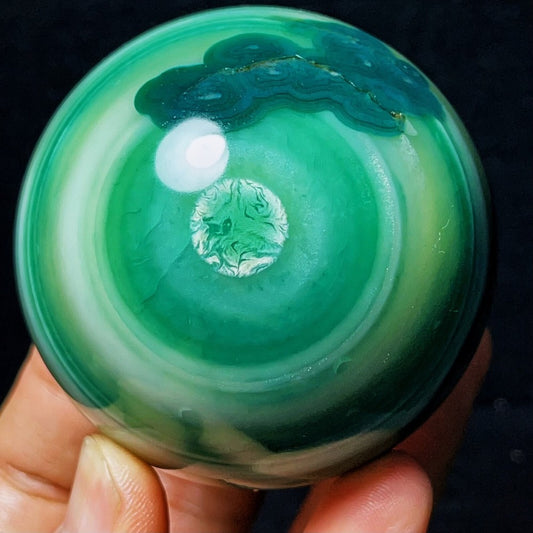 Rare 397G Natural Gobi Agate Eyes Agate Crystal Stone Healing Madagascar