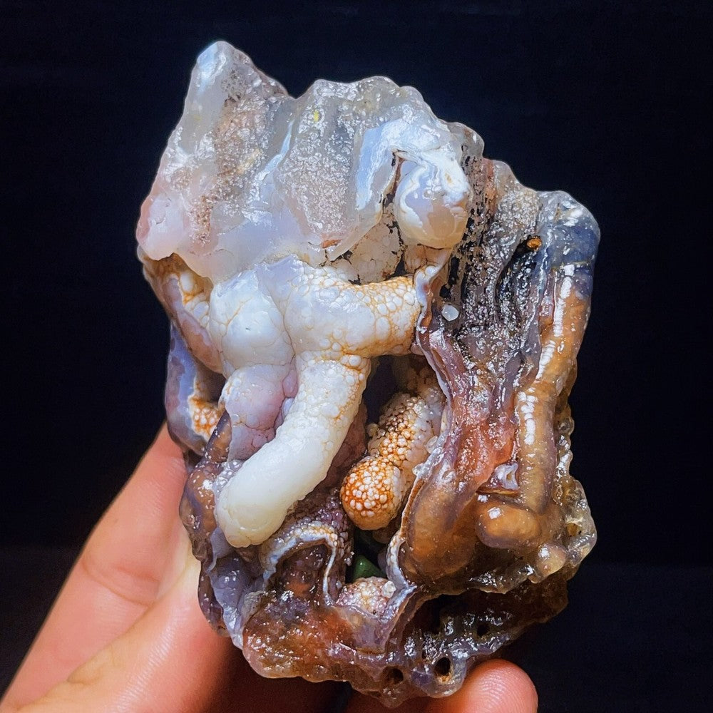 218G Natural China's Gobi Desert Gobi Agate Eyes Agate Crystal Healing