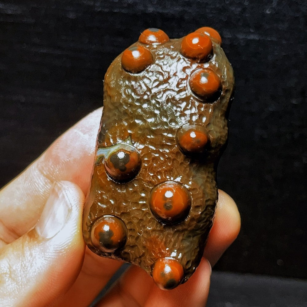 Natural Gobi Agate Eyes Agate Crystal Stone Healing