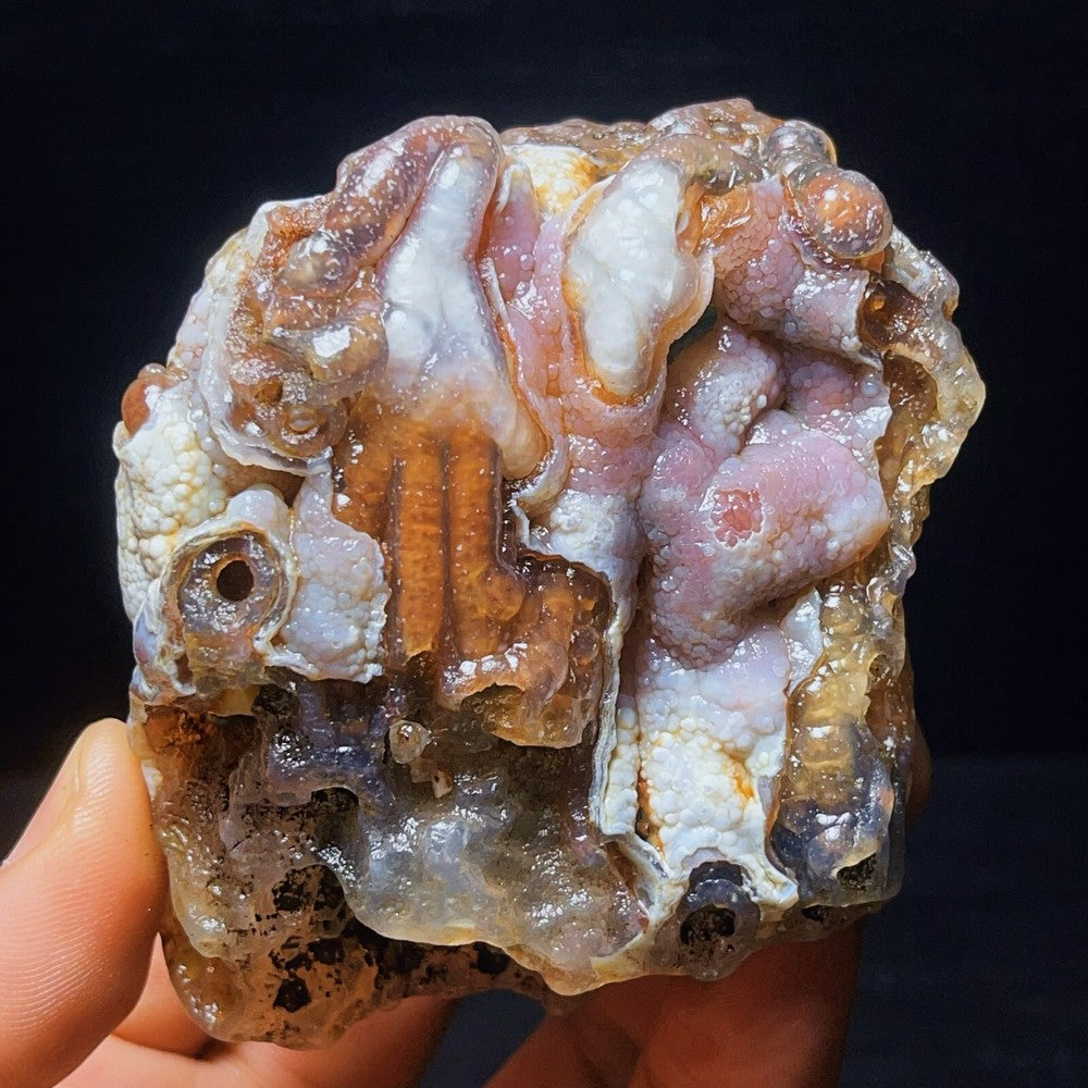 218G Natural China's Gobi Desert Gobi Agate Eyes Agate Crystal Healing