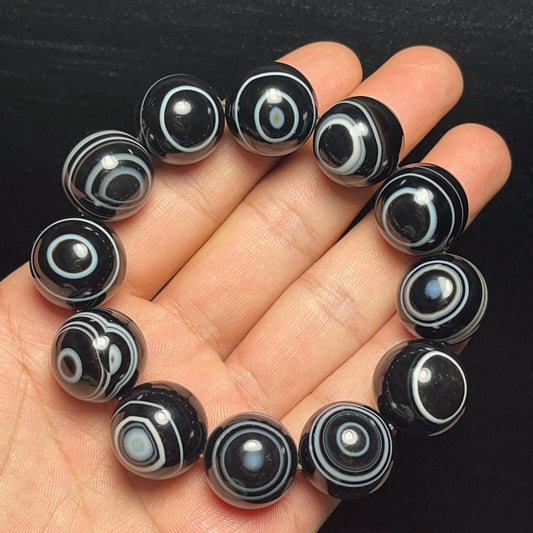 Natural Gobi Agate Eyes Agate Bracelet Crystal Stone Healing