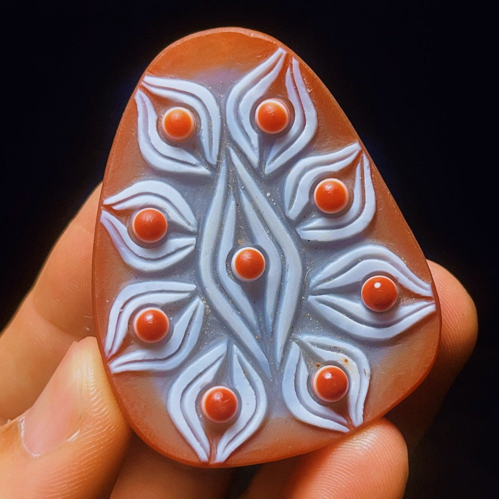 Natural Gobi Agate Eyes Agate Crystal Stone Healing